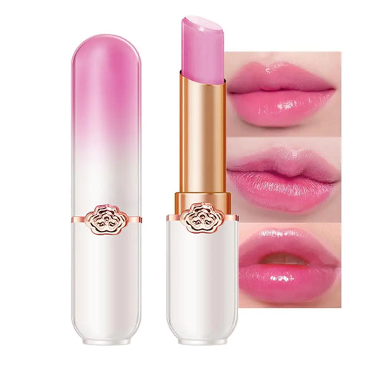 BINGBRUSH Grape Color Changing Lipstick QueenMoisturizer Long Lasting Lip Care Lip Balm Magic Lip Gloss Lip Tint Stain Glossly Makeup Lipstick Set for Women (1pc Grape)